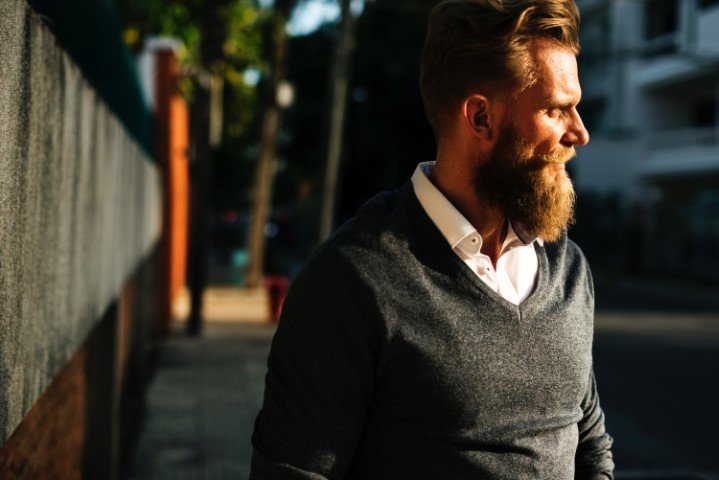 Baardgroei ducktail baard